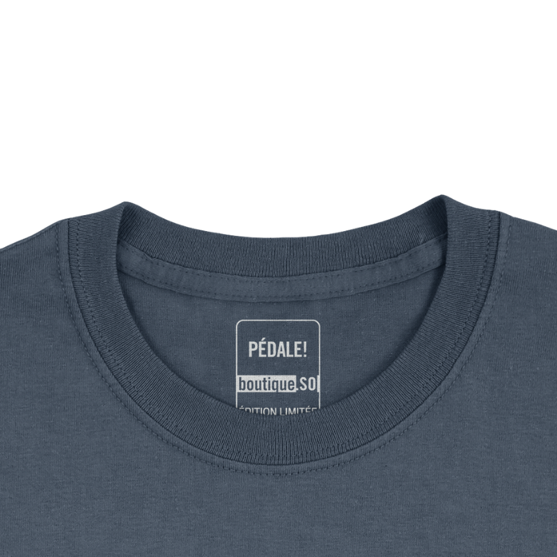 T-Shirt PÉDALE! Bleu et Orange