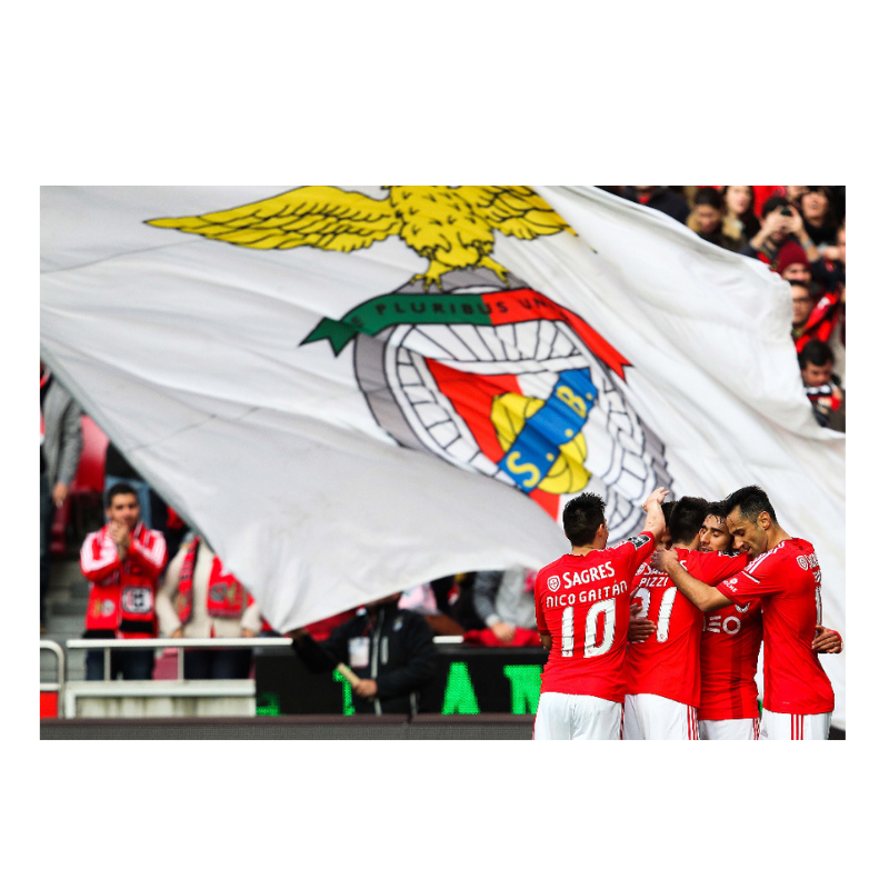 La joie des joueurs de Benfica, 2015