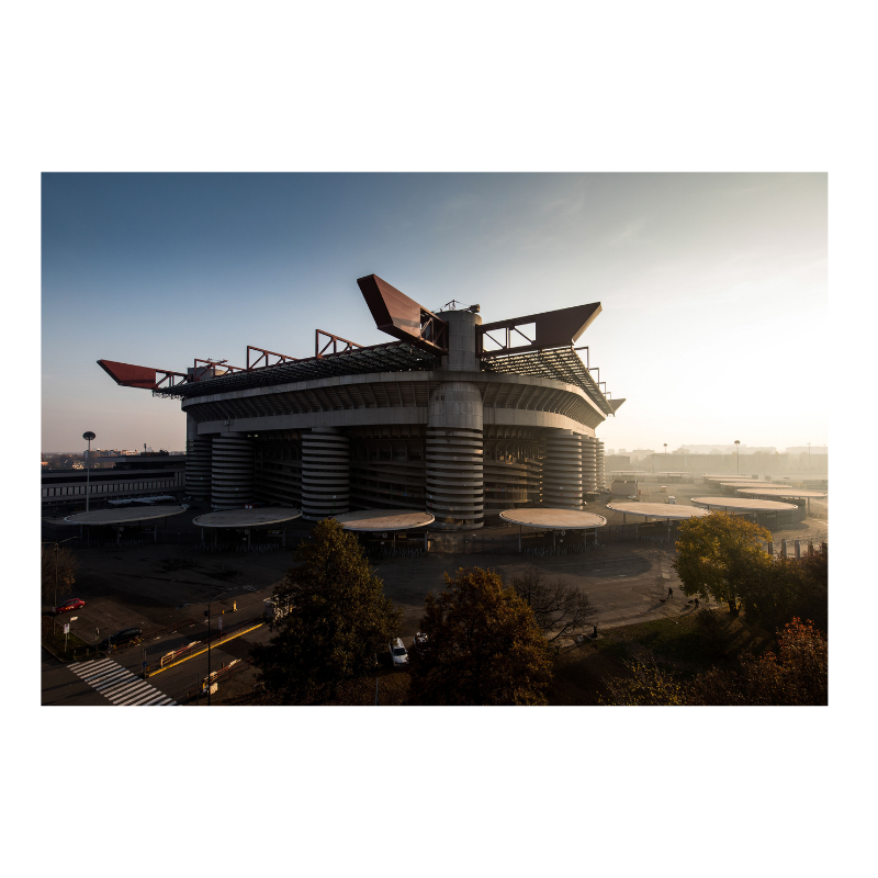 Aerial view of the San Siro, 2022