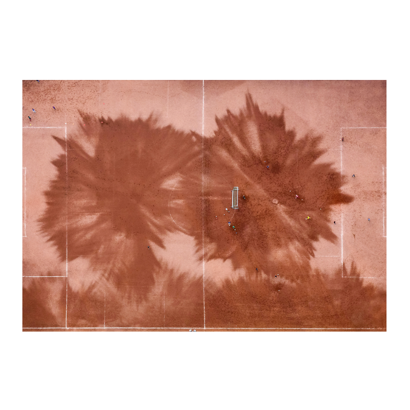 Terreno stabilizzato visto dal cielo