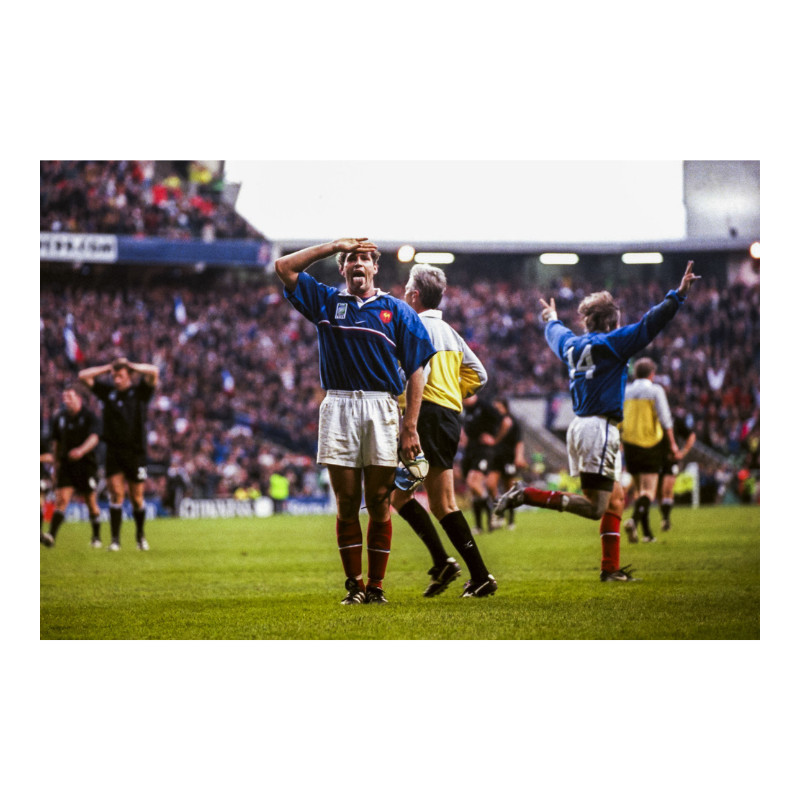 La gioia di Olivier Magne contro gli All Blacks, 1999