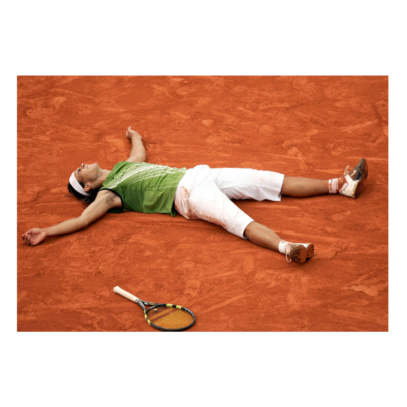 Nadal célèbre son premier titre à Roland, 2005