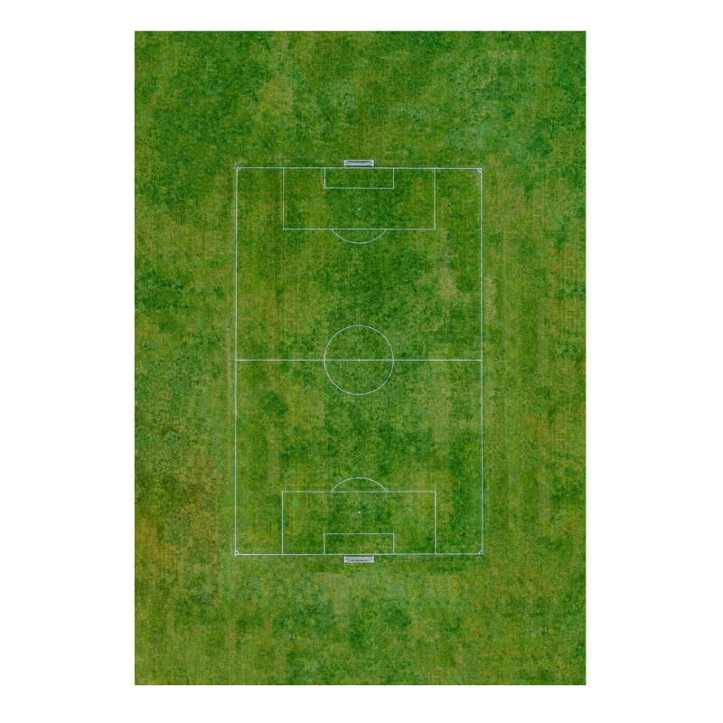 Large football field seen from the sky