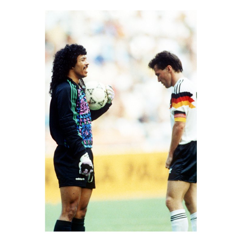 Lothar Matthäus et René Higuita, Mondial 1990