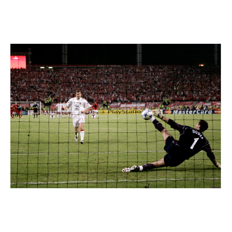 Dudek save against AC Milan, 2005