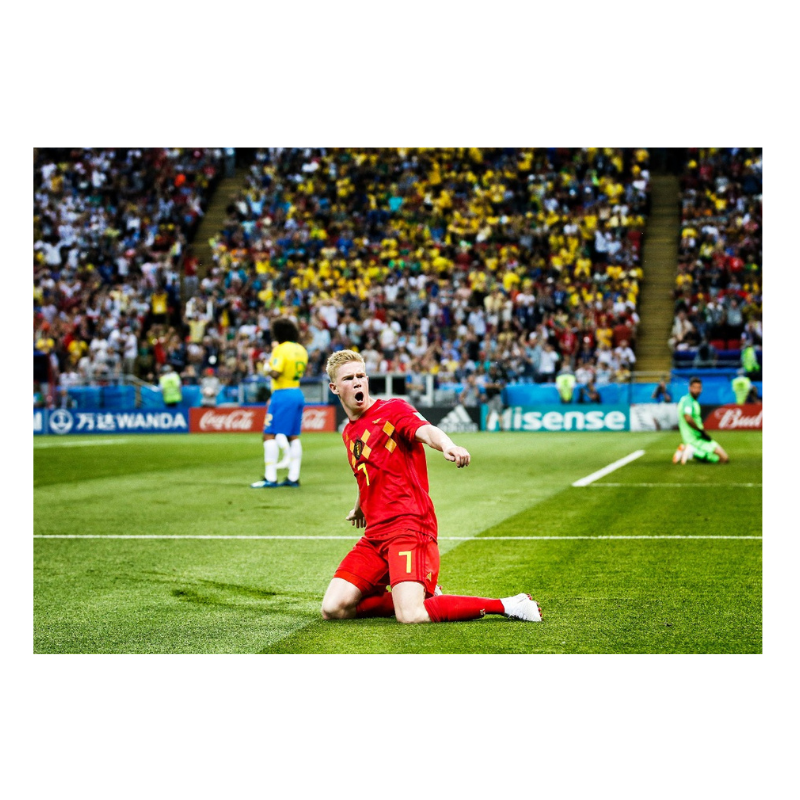 La gioia di Kevin De Bruyne, 2018