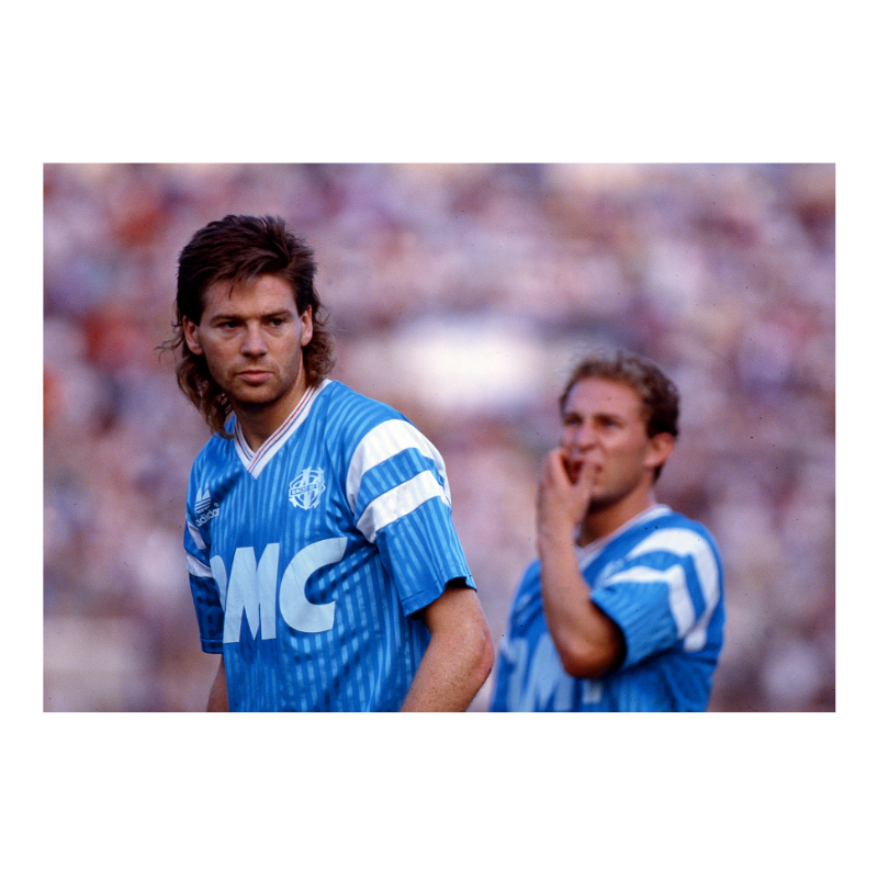 Waddle et JPP avec l'OM, 1989