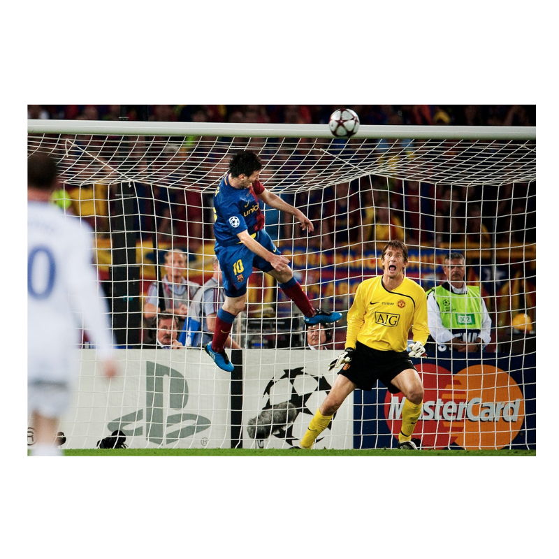 Messi s’envole contre Manchester, C1 2009