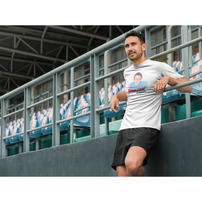 T-shirt blanc 'Ligaments croisés tu connais'