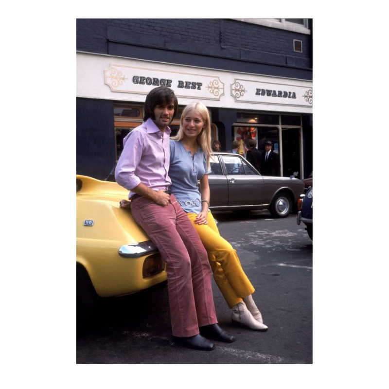 Georges Best et sa fiancée Eva Haralsted, 1969