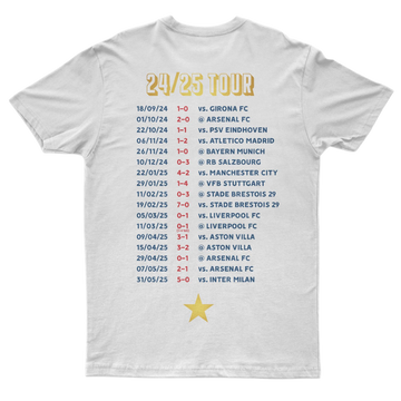 T-Shirt "Paris 2025" On Tour doré
