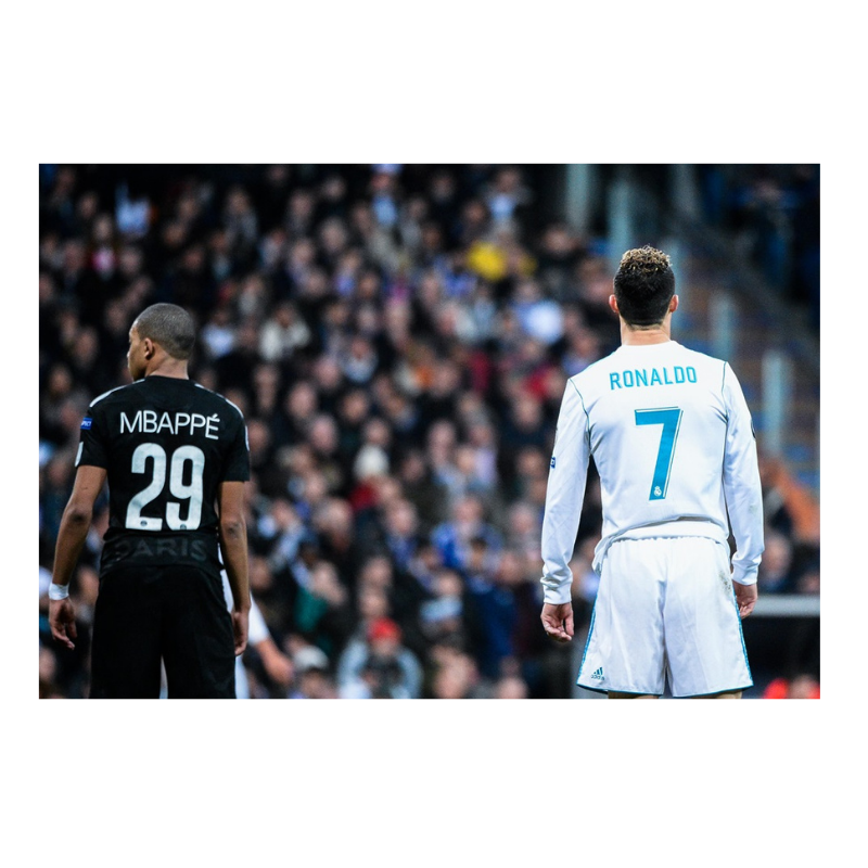 Mbappé et Cristiano Ronaldo, C1 2018