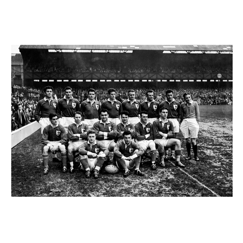 Team photo of the XV of France, 1951