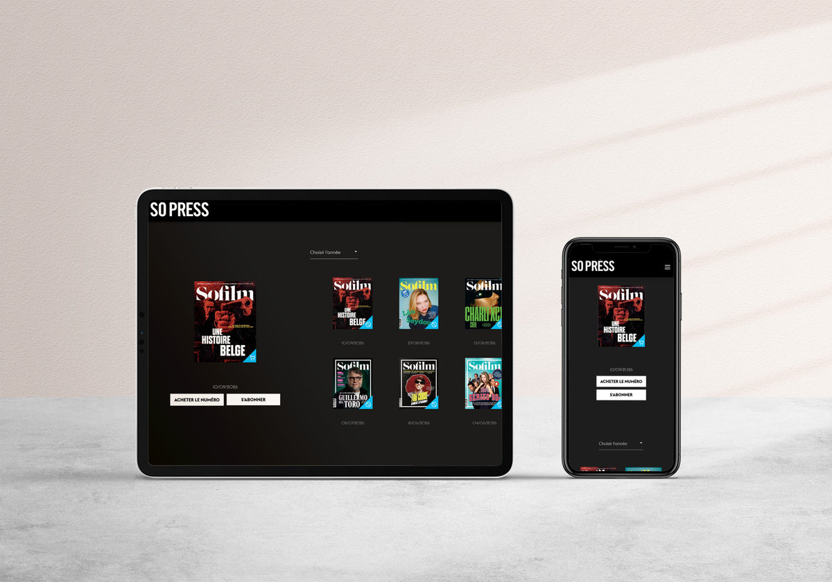 Édition numérique sur tablette et téléphone