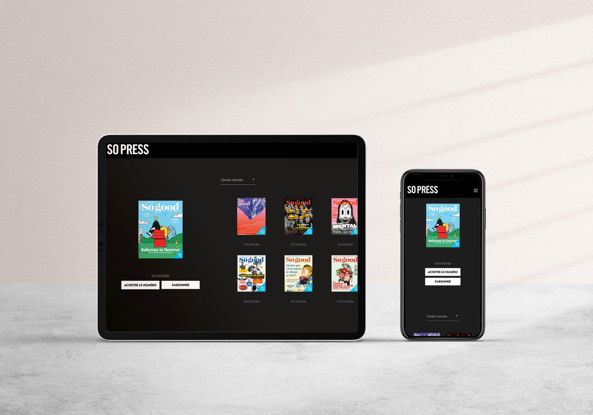 Édition numérique sur tablette et téléphone