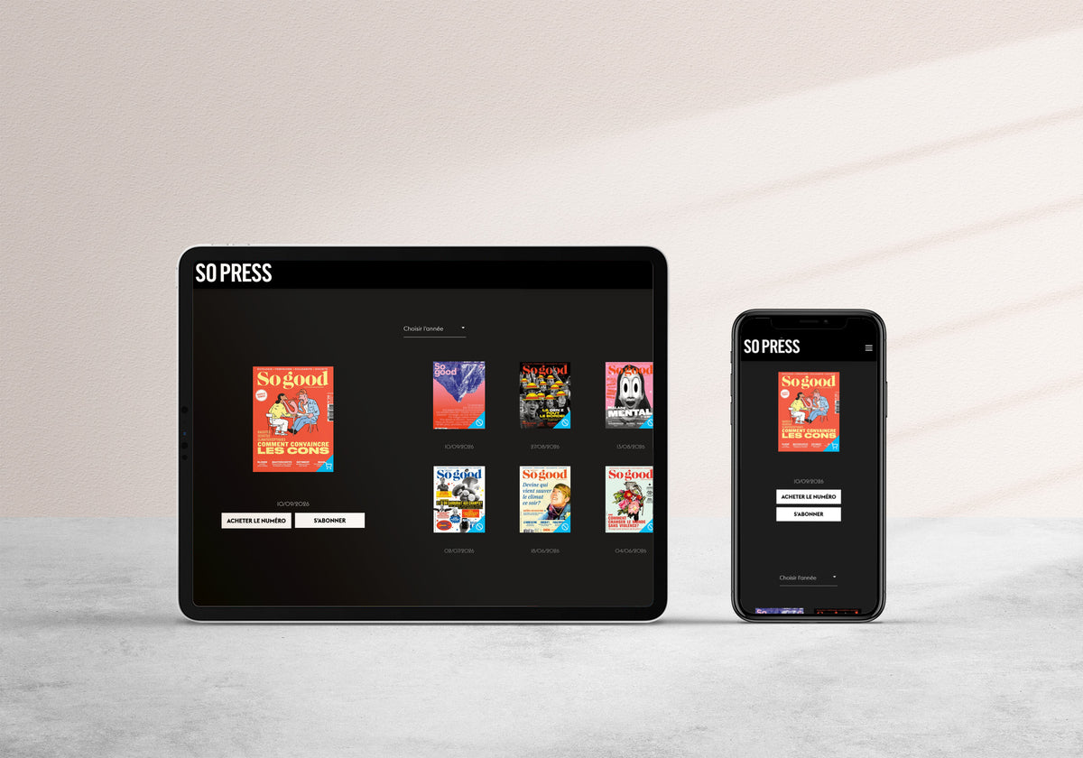 Édition numérique sur tablette et téléphone