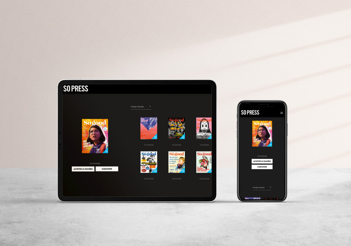 Édition numérique sur tablette et téléphone