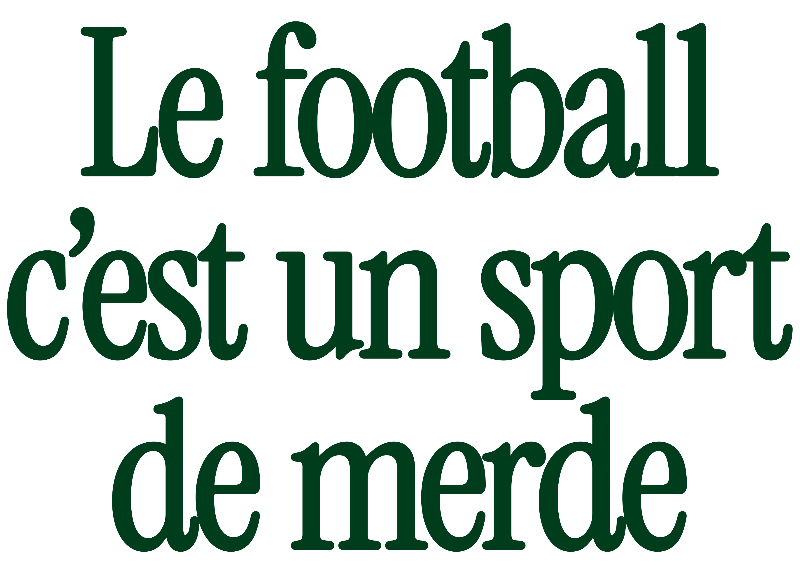 Chaussettes “Le football c’est un sport de merde”