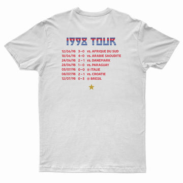 T-Shirt "France 98" On Tour blanc