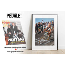 Charger l&#39;image dans la galerie, Coffret tirage « Marco Pantani, 1998 » &amp; Pédale! magazine #10