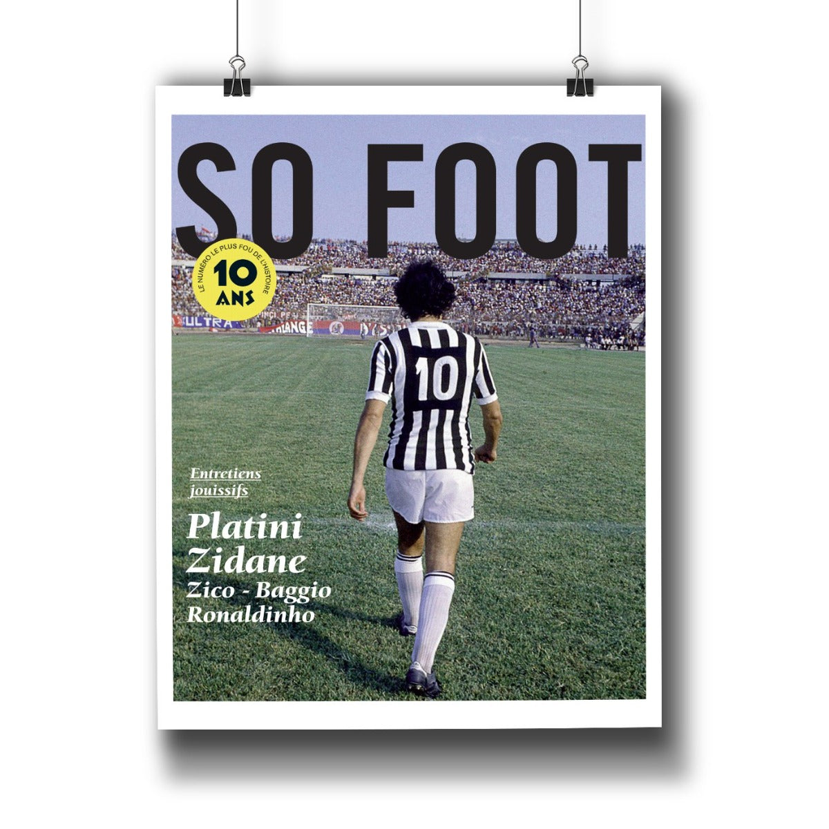 Affiche Platini 10 ans, So Foot #108 – La boutique SO