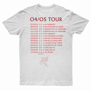 T-Shirt "Liverpool 2005" On Tour blanc