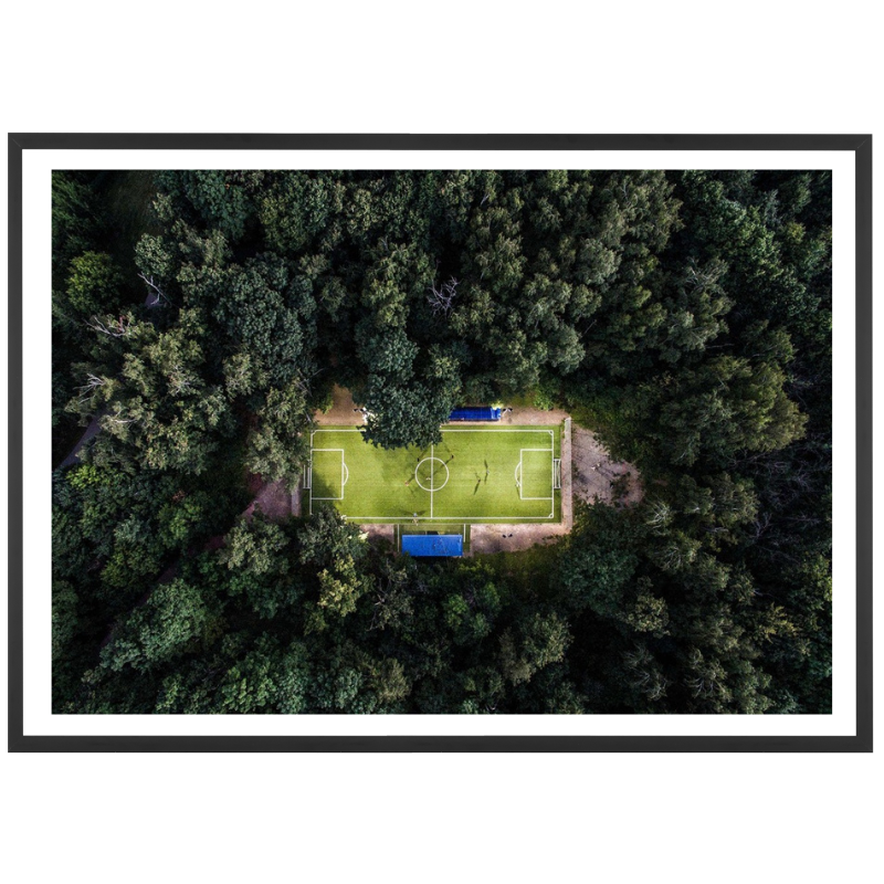 Le terrain vu du ciel