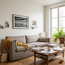 Load image into Gallery viewer, 100 men and one woman in a stadium, 1973