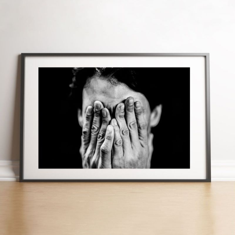 Mains de Nadal cachant ses yeux, 2014