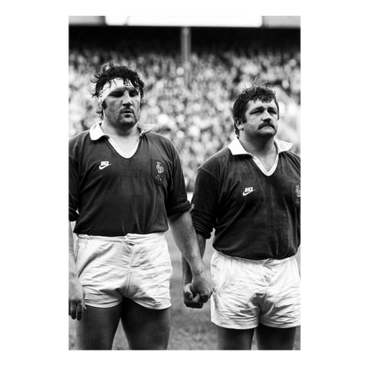 100 men and one woman in a stadium, 1973