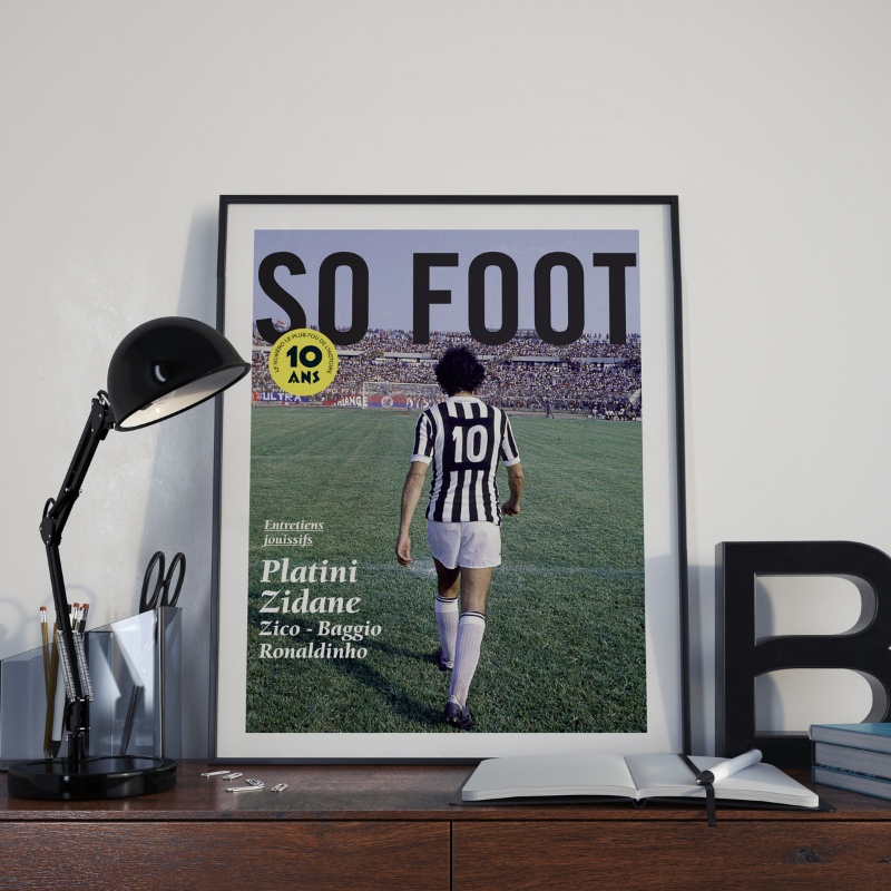 Affiche Platini 10 ans, So Foot #108