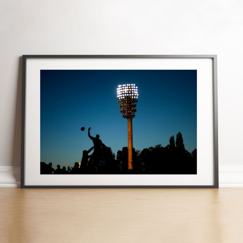 Touche de rugby dans la nuit, 2014