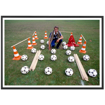 Aimé Jacquet prépare son entraînement, 1981