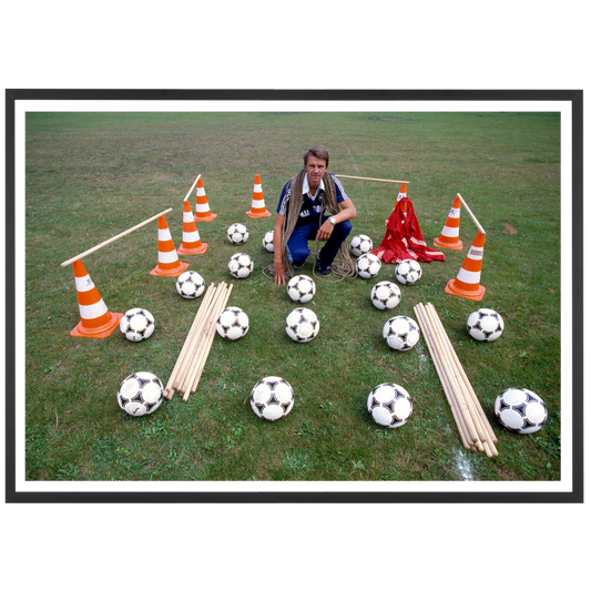 Aimé Jacquet prépare son entraînement, 1981