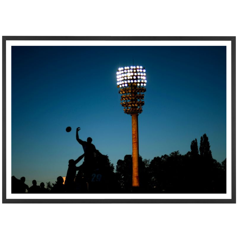 Touche de rugby dans la nuit, 2014