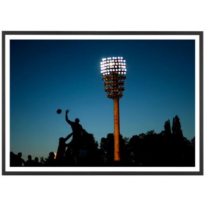 Touche de rugby dans la nuit, 2014