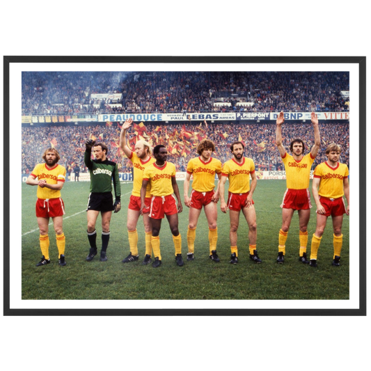 Présentation du RC Lens à Bollaert, 1981