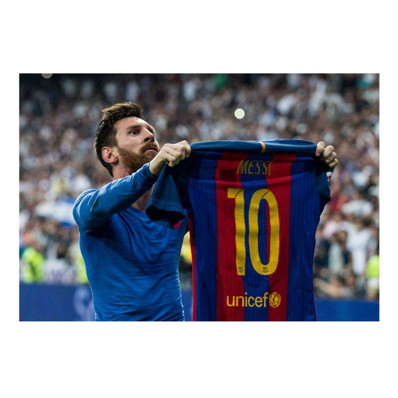 Célébration du maillot de Lionel Messi, 2017