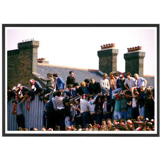 Supporters sur les murs de Highbury, 1984