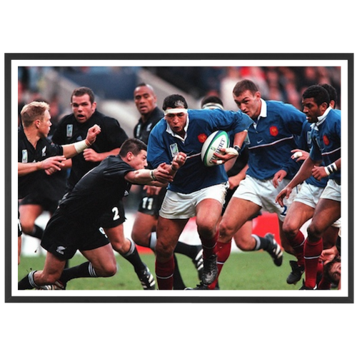 Benazzi et les Bleus face aux Blacks, 1999