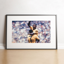 Load image into Gallery viewer, Pelé celebrates his 3rd World Cup, 1970
