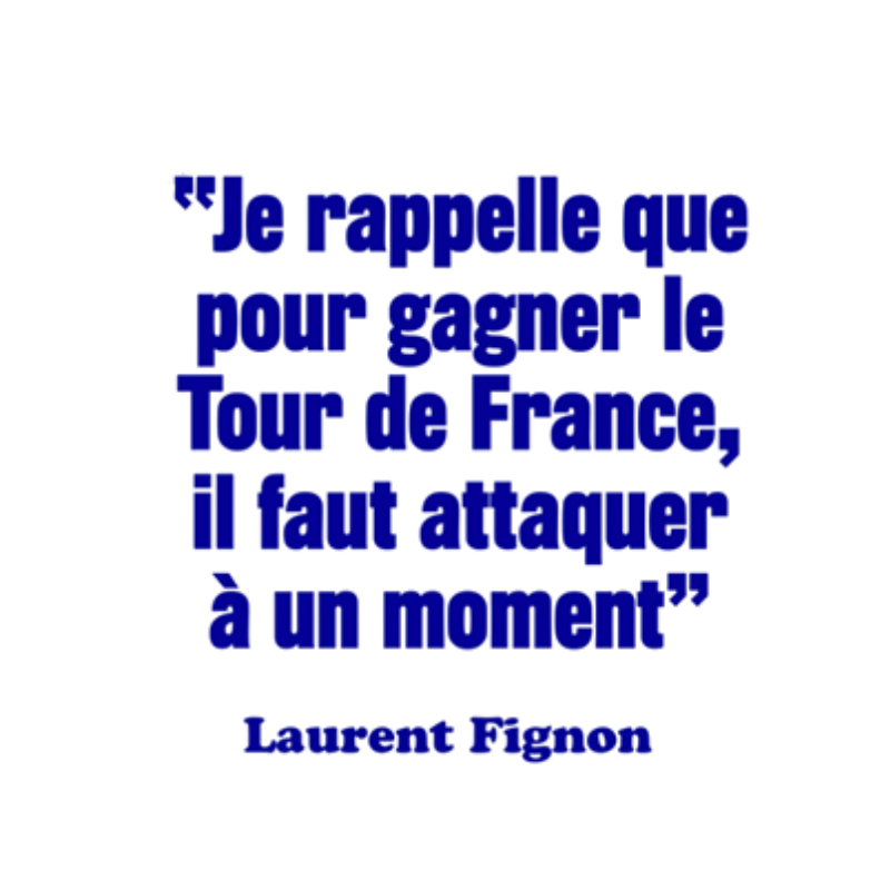 Fignon quote mug "You have to attack at some point"
