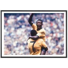Load image into Gallery viewer, Pelé celebrates his 3rd World Cup, 1970