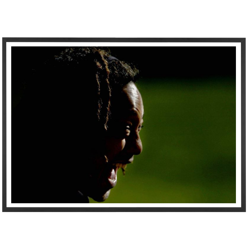 Tana Umaga durante una Haka, All-Blacks 2005
