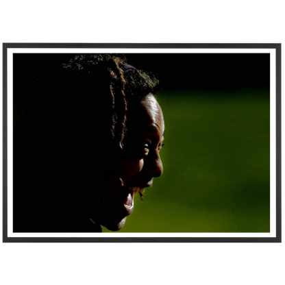 Tana Umaga durante una Haka, All-Blacks 2005