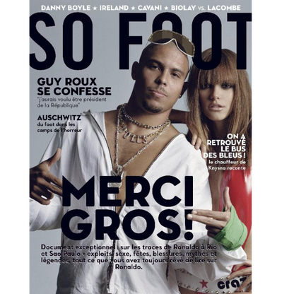 T-Shirt Couv So Foot « Merci gros ! » Ronaldo blanc
