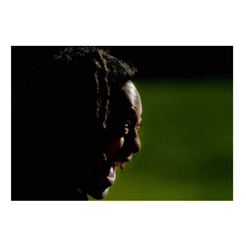 Tana Umaga durante una Haka, All-Blacks 2005
