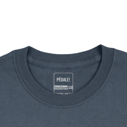 T-Shirt PÉDALE! Bleu et Orange