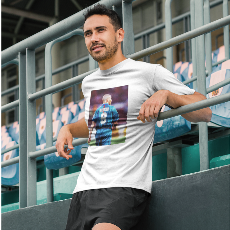 T-shirt Ronaldo 9 blanc