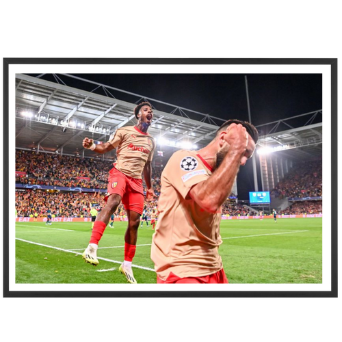 100 men and one woman in a stadium, 1973